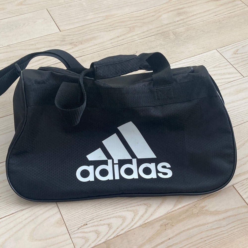Adidas Black Sports Duffel Bag
